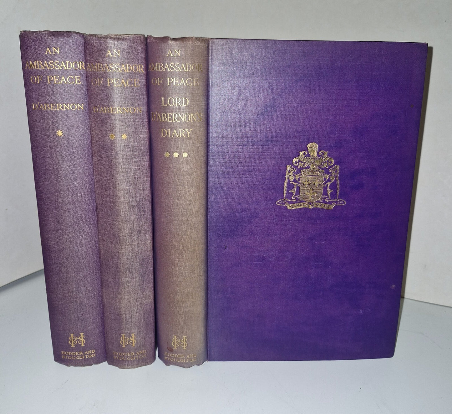Diary of Lord d'Abernon, An Ambassador of Peace  3 Volume Set Hodder 1929300