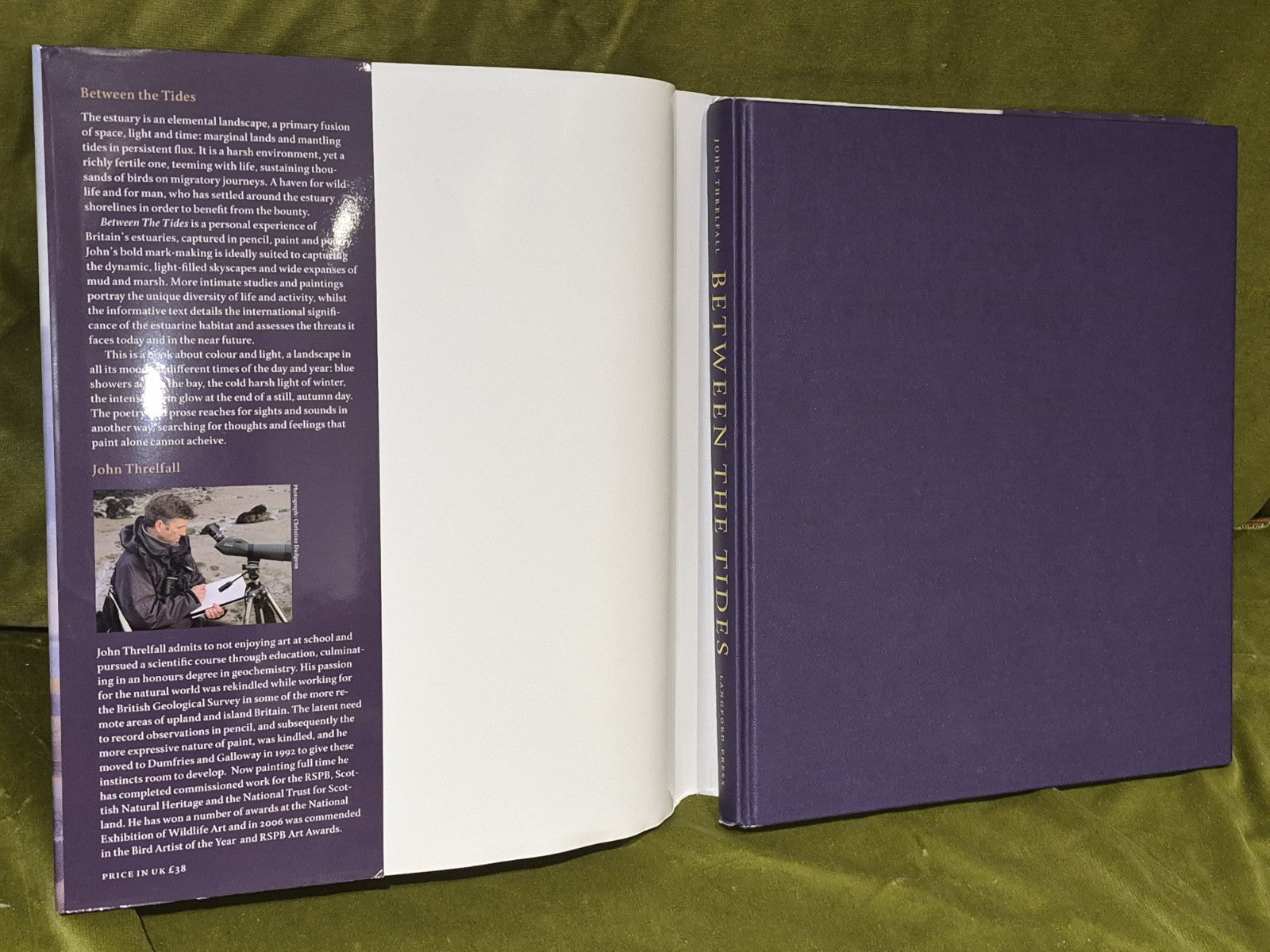 Between the Tides - John Threlfall - Langford Press 2007 Hardback - SIGNED4