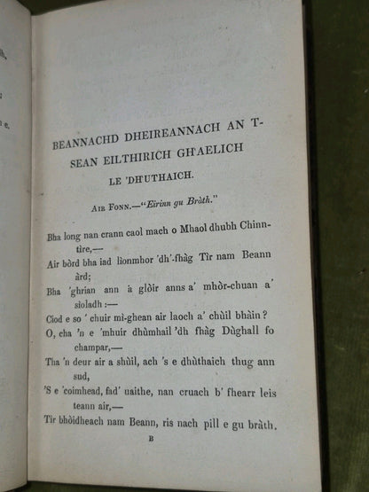 Clarsach Nam Beann Eobhan Mac-Colla 1839 Second Edition Edinburgh6
