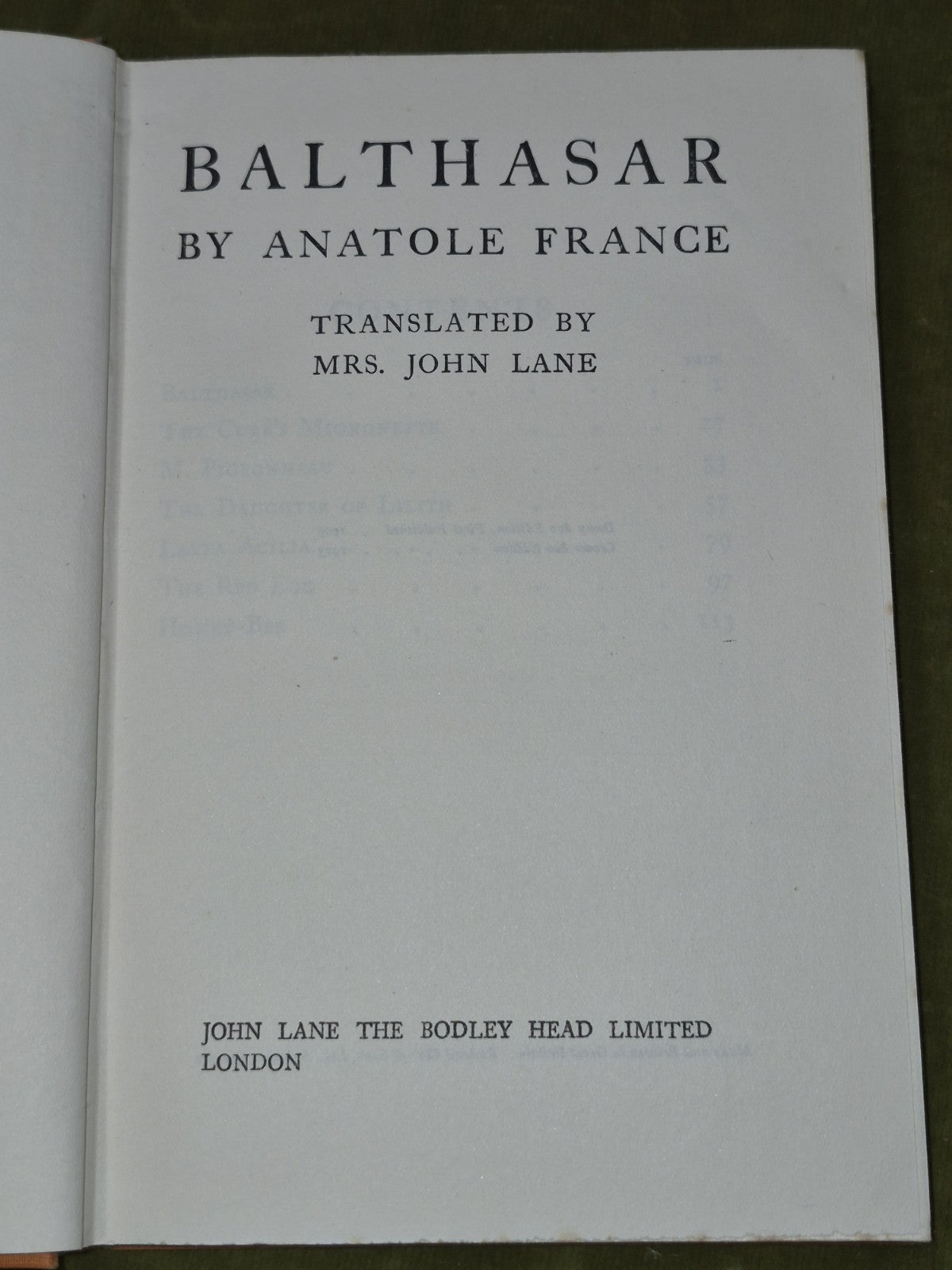 Anatole France Bodley Head Crown 8 Volumes Mixed Editions9