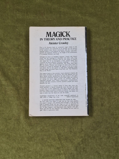MAGICK IN THEORY AND PRACTICE BY ALEISTER CROWLEY 1976 DOVER PAPERBACK1