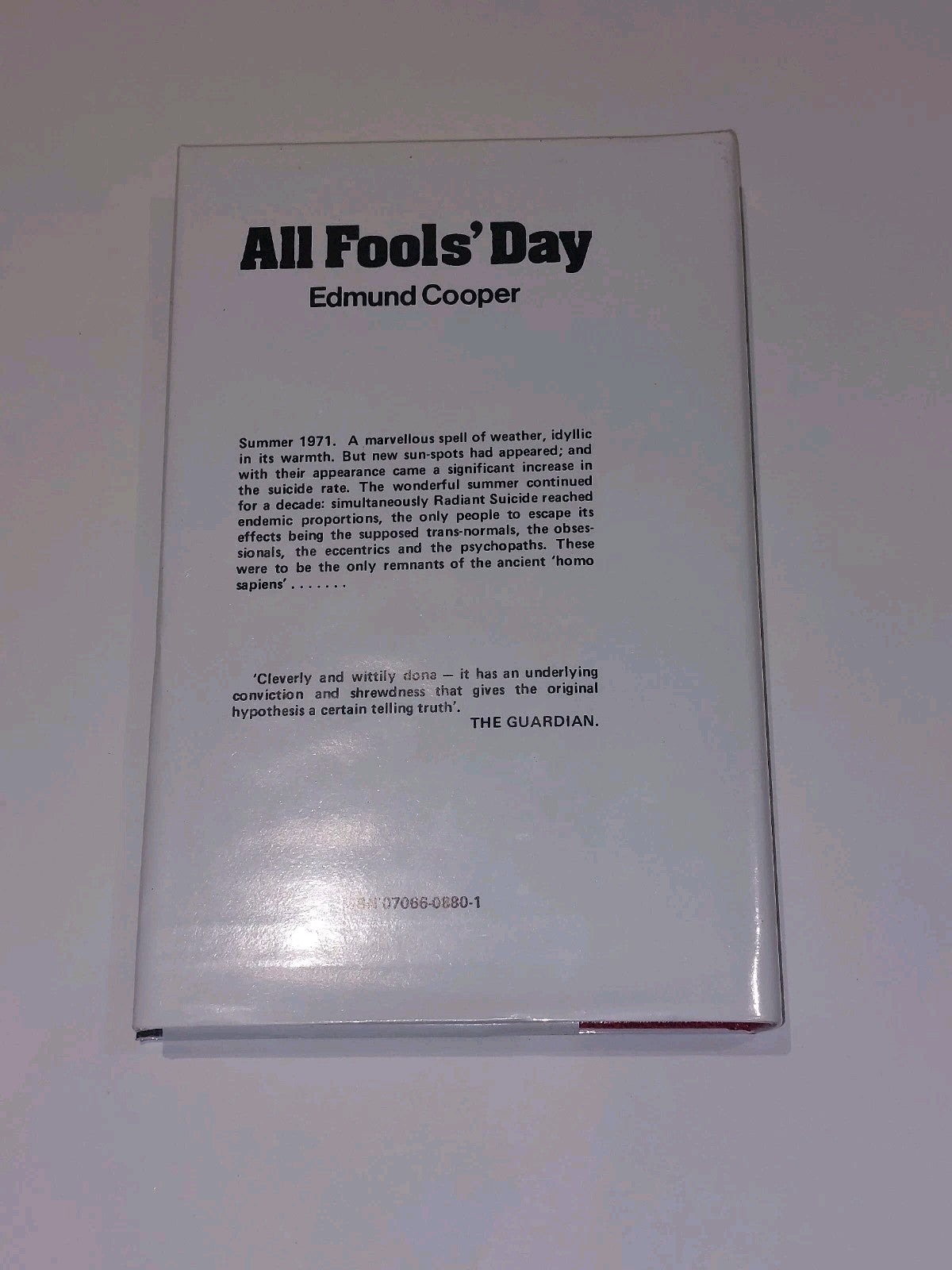 All Fools' Day By Edmund Cooper (1980) [Remploy] Hb Book2