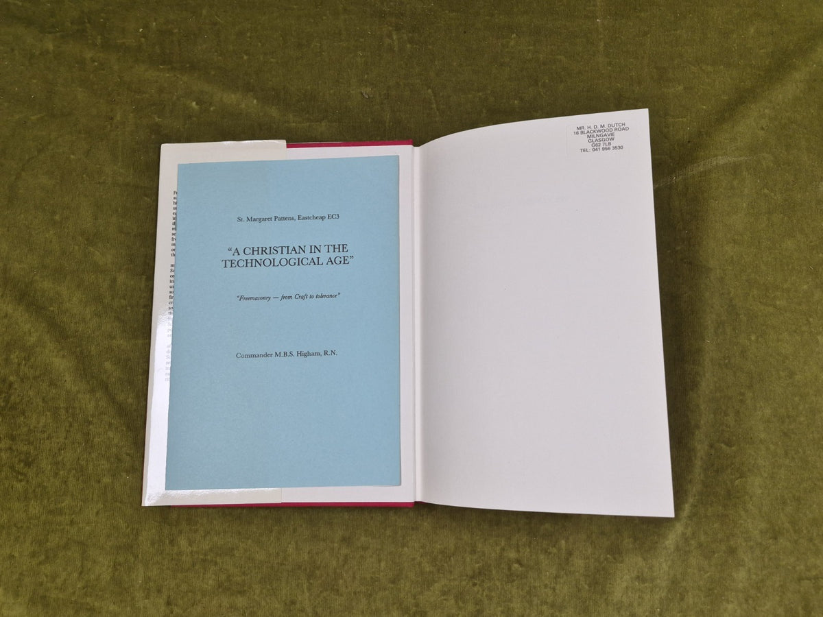 The First Freemasons Scotland's Early Lodges and their Members 1988 HC/DJ 3