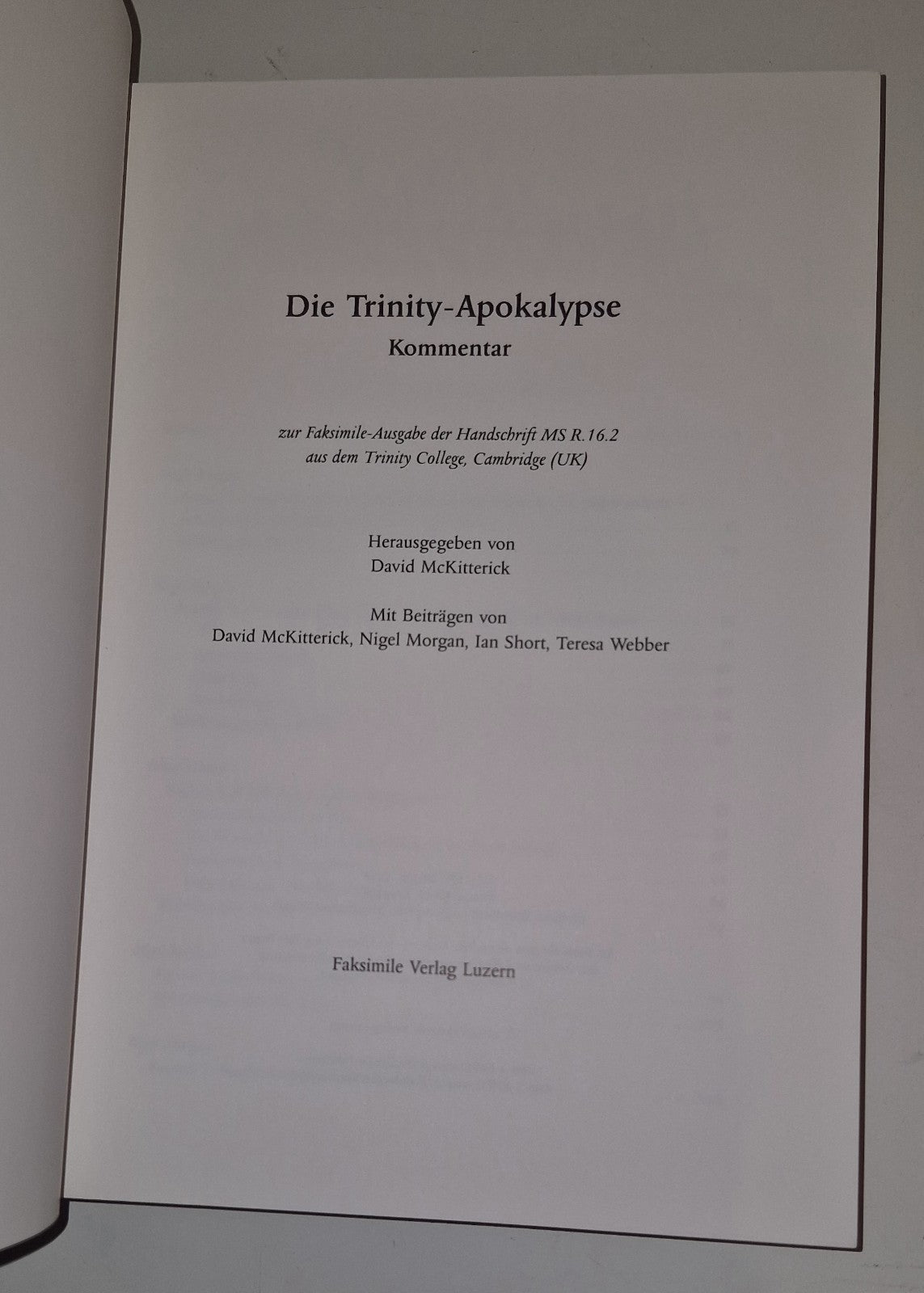 Die Trinity Apokalypse Kommentar Faksimile 2004 David McKitterick4
