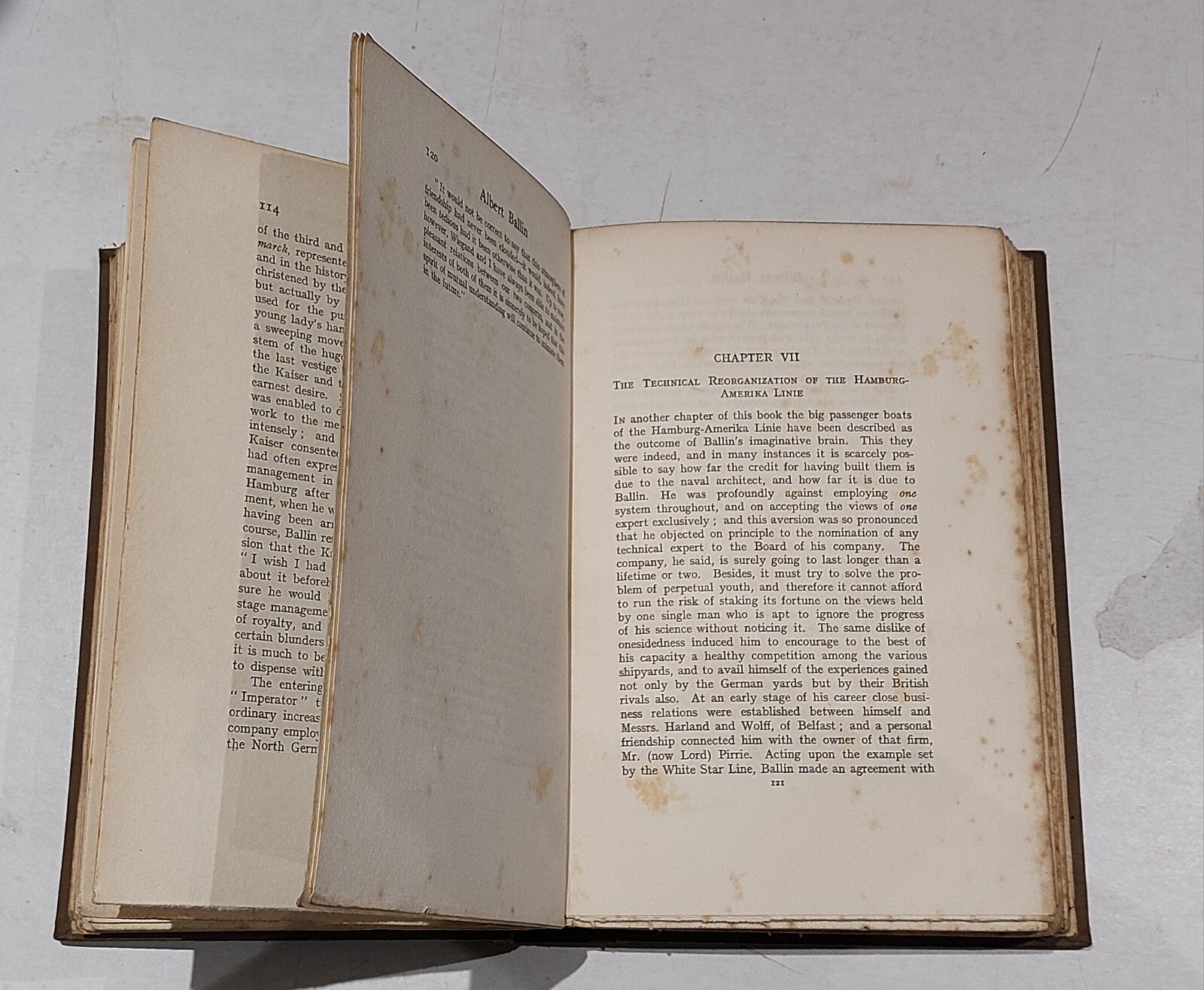 Albert Ballin (1922) By Bernhard Huldermann Hb Book  German Shipping Magnate3