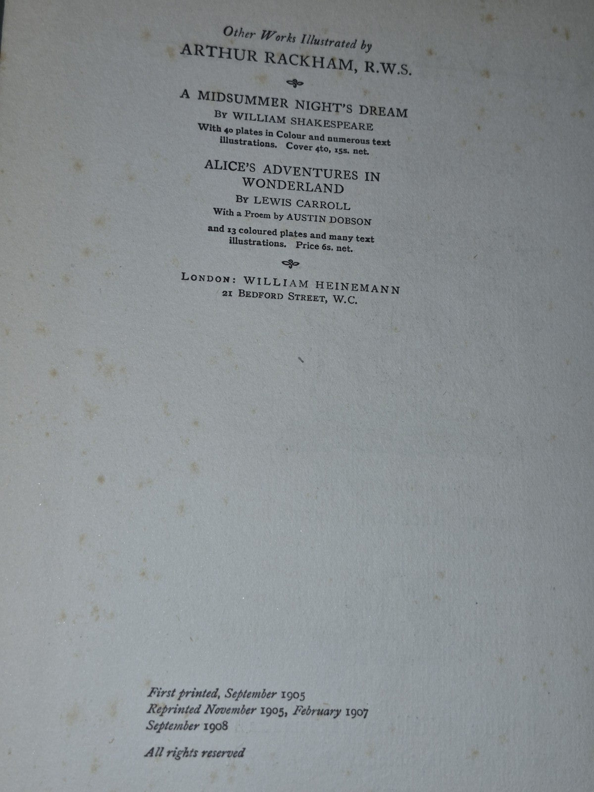 Rip van Winkle WASHINGTON IRVING Illustrated ARTHUR RACKHAM Heinemann 1908 Print7