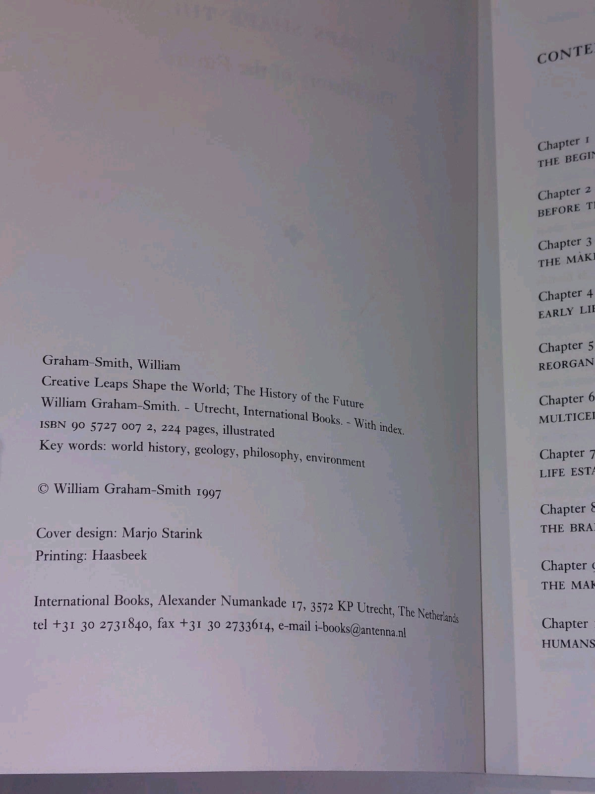 Creative Leaps Shape The World  William GrahamSmith (1997) Pb Book3