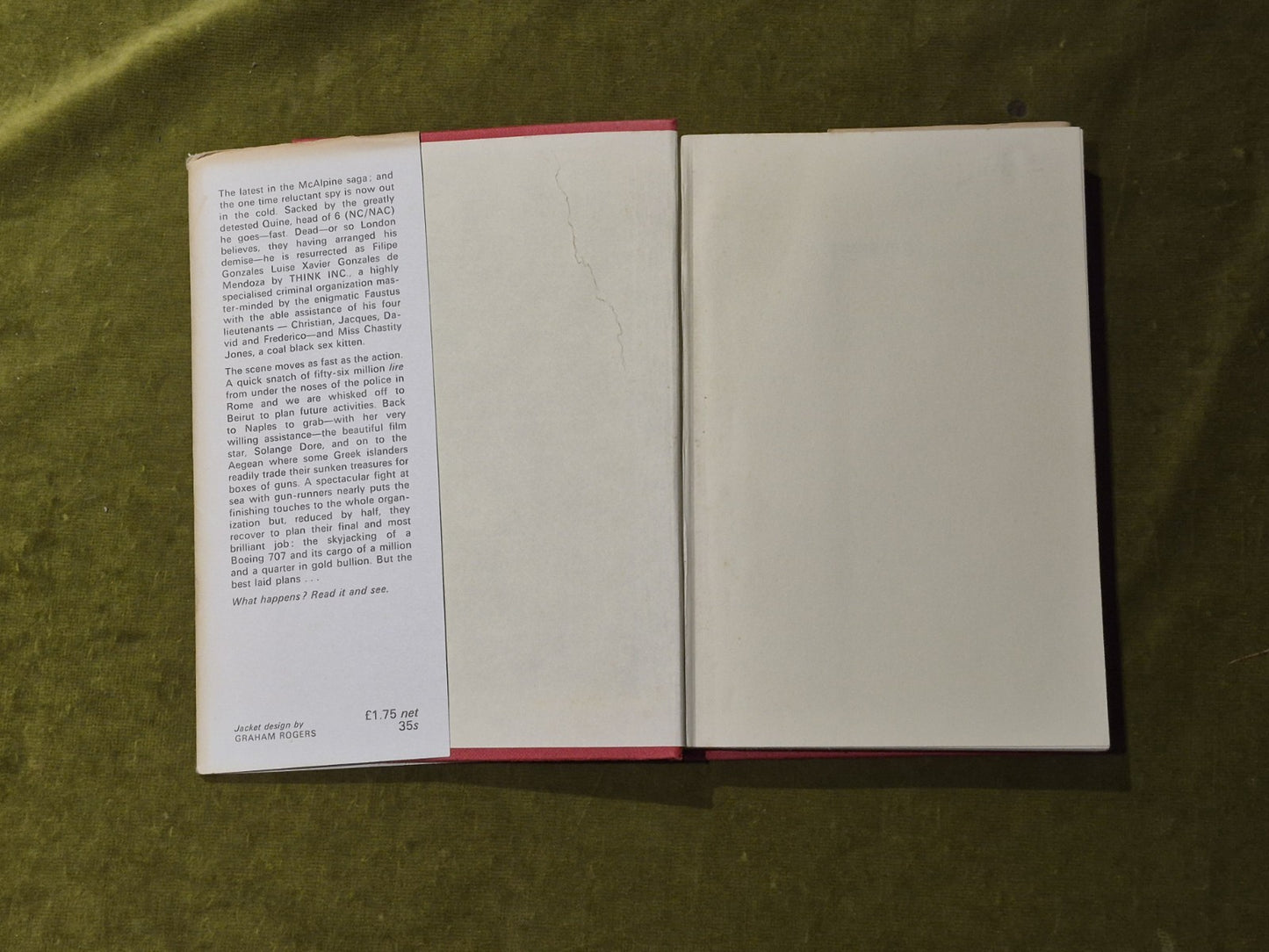 Adam Diment - Think Inc - 1971 1st Edition Michael Josph HB DJ5