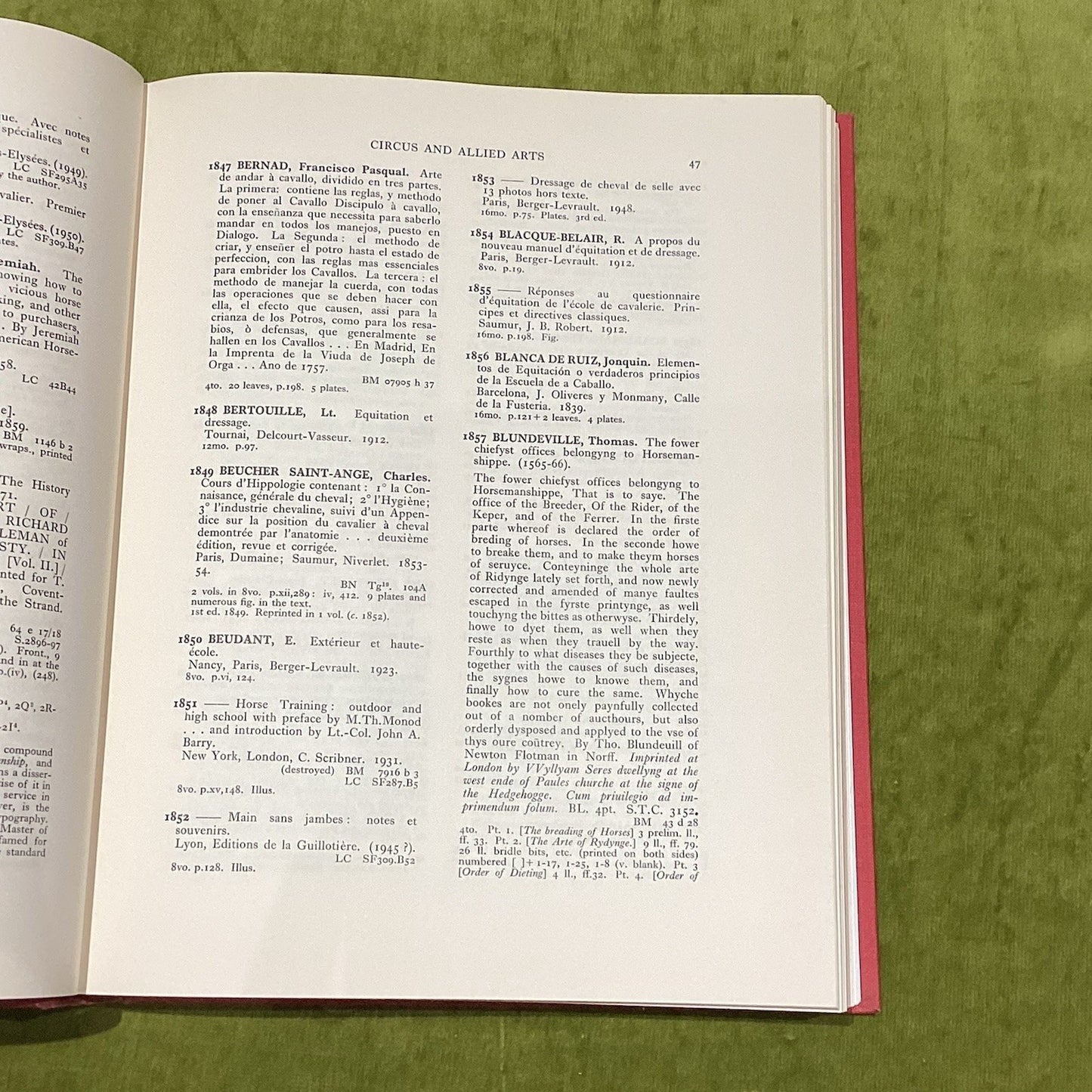 Circus and Allied Arts World Bibliography [4 Vol Set] (1958) R. Tootle Stott HB11