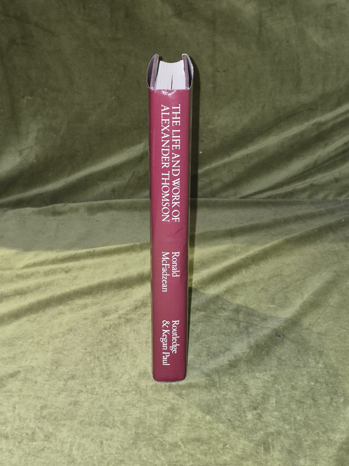 The Life and Work of Alexander Thomson - Ronald McFadzean 1979 1st HB DJ2