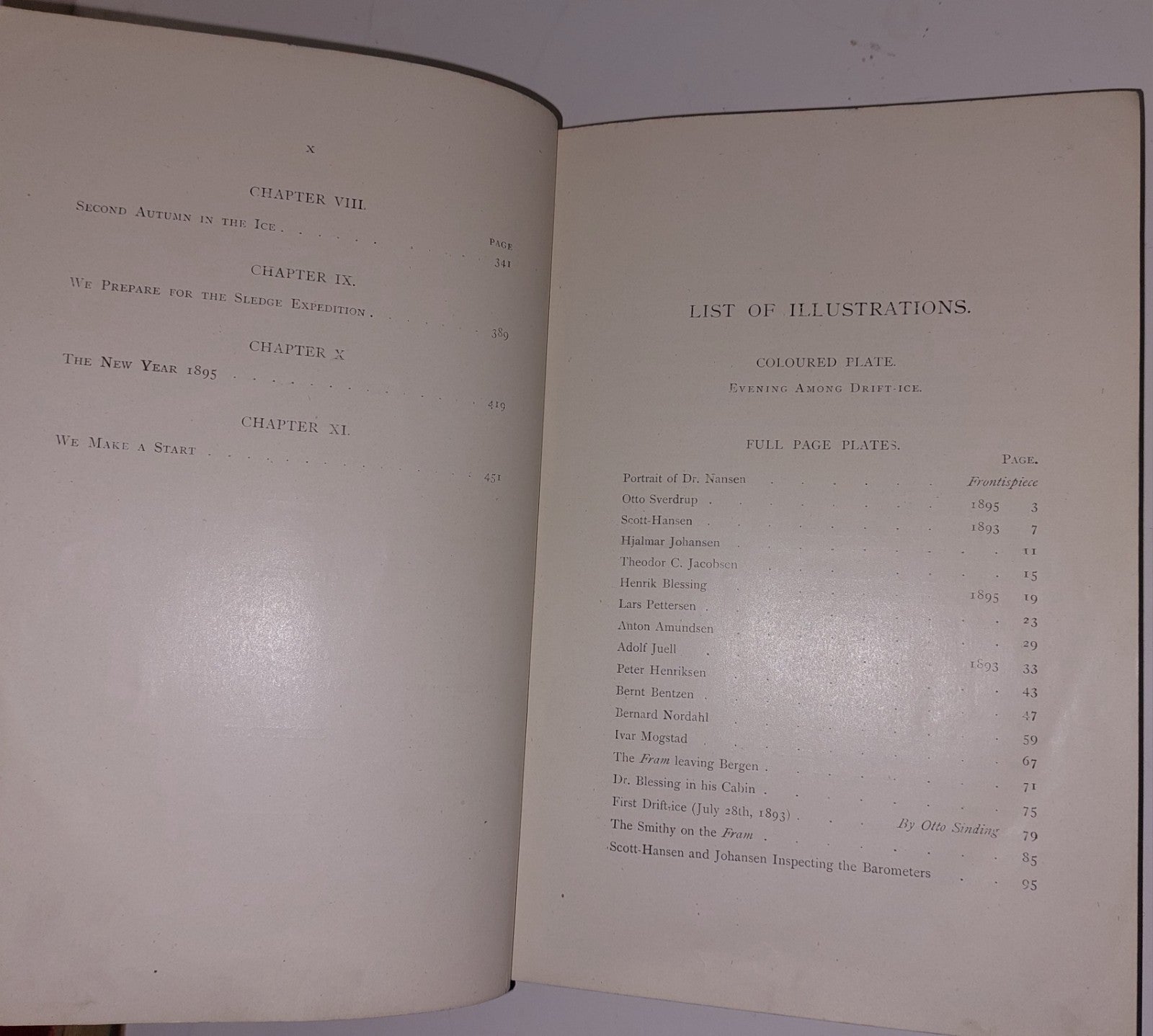FARTHEST NORTH BY FRIDTJOF NANSEN 1898 TWO VOLUMES LEATHER BOUND 11