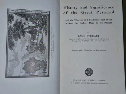History and Significance of the Great Pyramid Basil Stewart (c. 1935)5