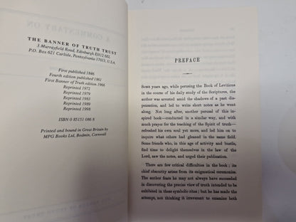 A Commentary on Leviticus by Andrew A. Bonar (Hardcover, 1973)2