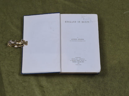 England in Egypt - Alfred Milner , Edward Arnold 1892 1st HB5