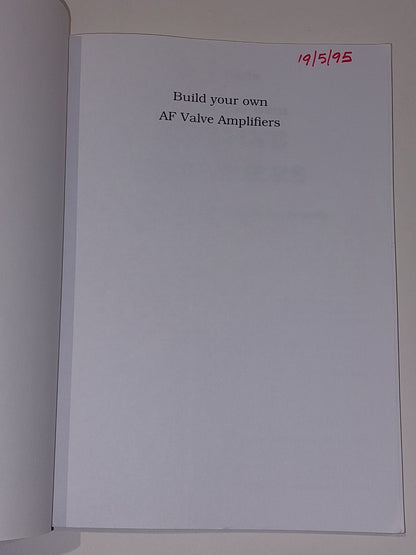 Build Your Own Audio Valve Amplifiers by Rainer Zur Linde (1995)2
