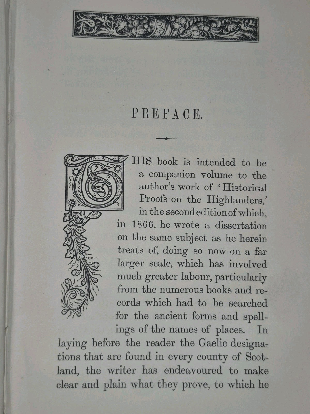 Gaelic Topography of Scotland James Robertson 1869 Sir Stirling Maxwell Letter7