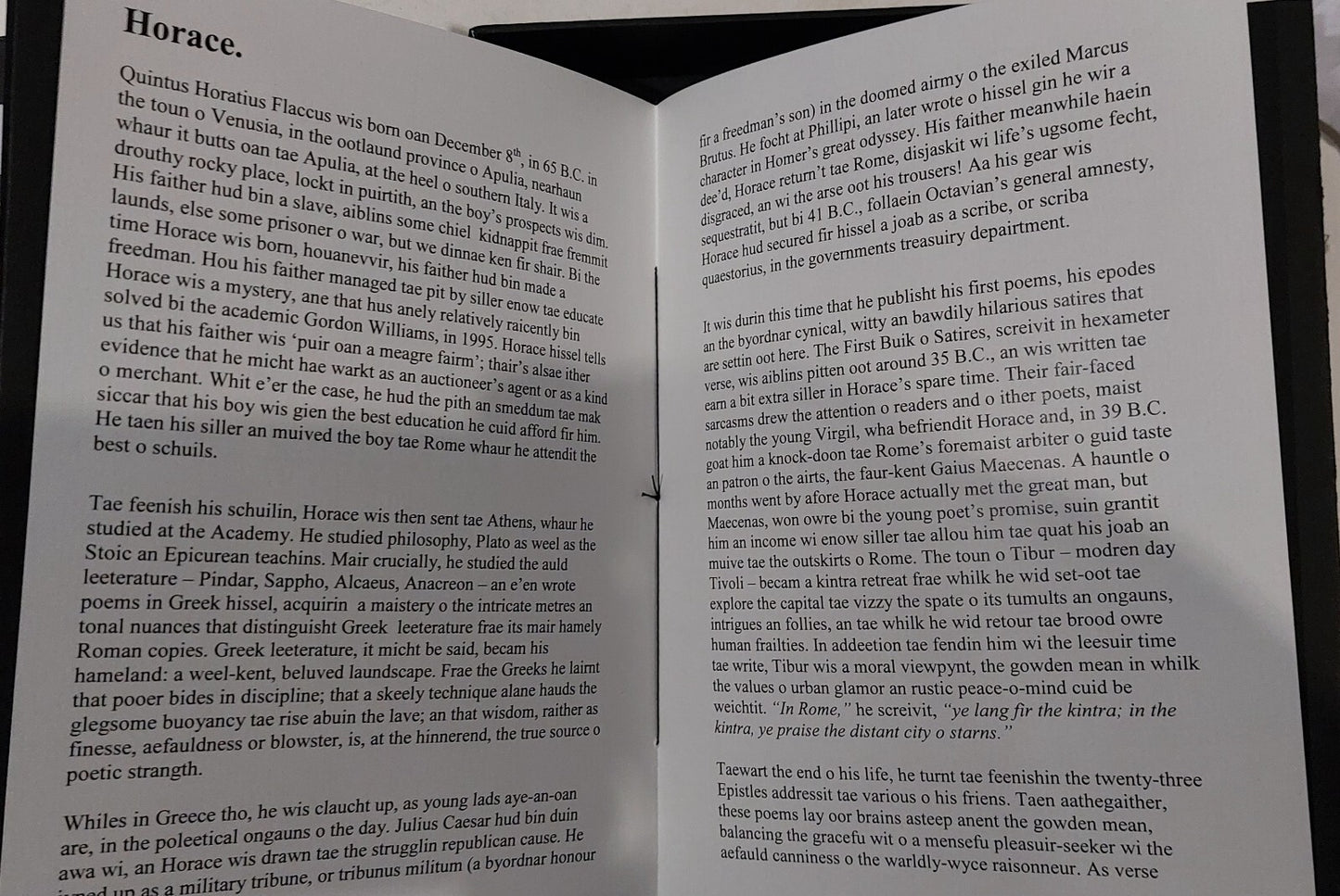 Rab Wilson 'Ye're There Horace. Limited Edition, Scots Poetry Collectable, Boxed6