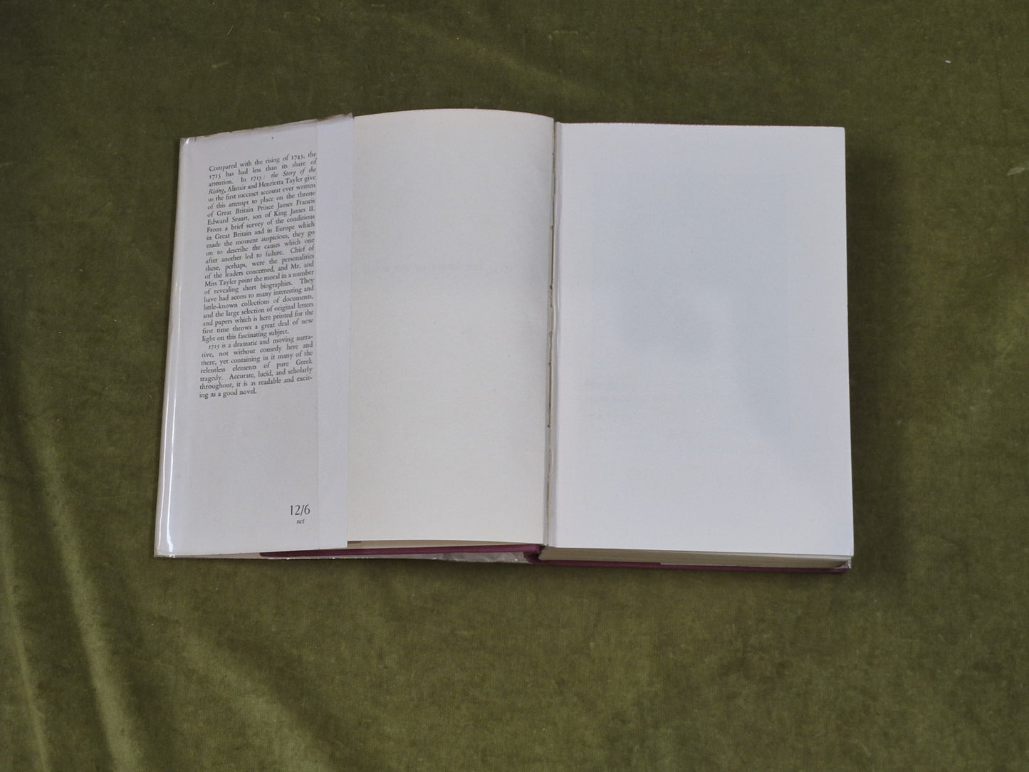 1715 The Story of the Rising Alistair & Henrietta Tayler - 1936 Ist HB3