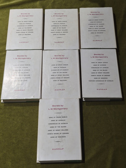 Anne of Green Gables - Full set of 6 +Chronicles - L M Montgomery , Harrap HB DJ2