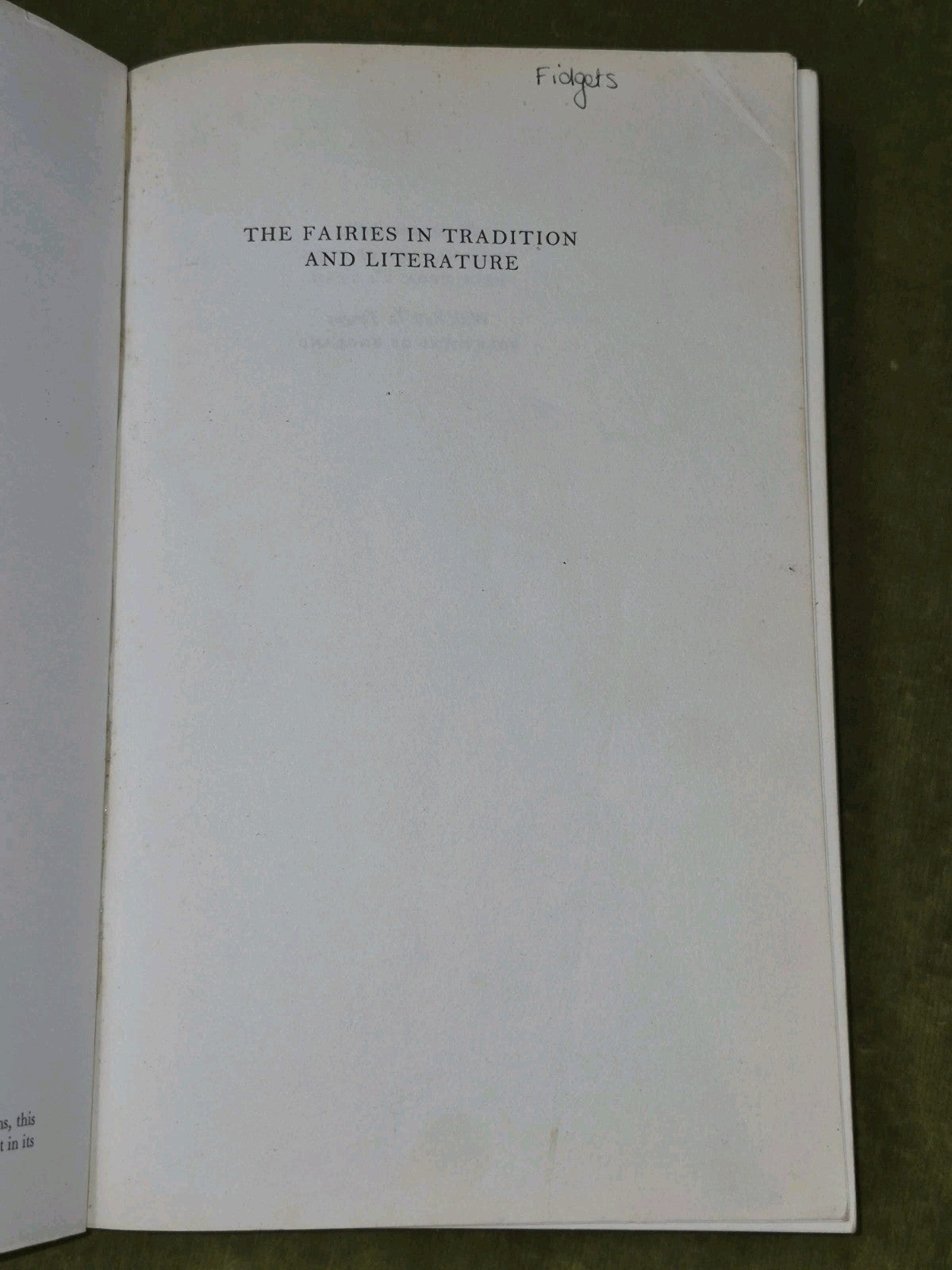 The Fairies in Tradition and Literature by K.M. Briggs 1978 Paperback5