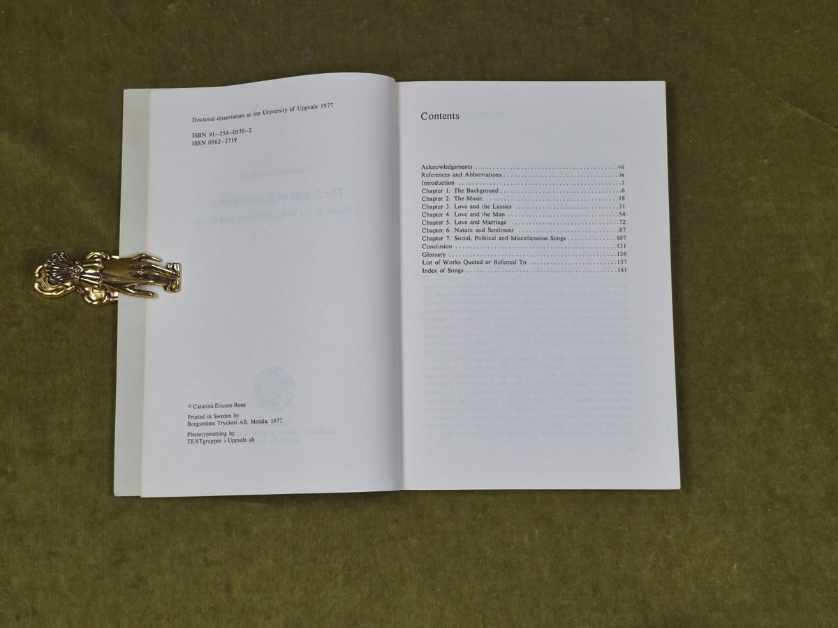 The Songs of Robert Burns a Study of Poetry and Music - Catriona Ericson-Roos3
