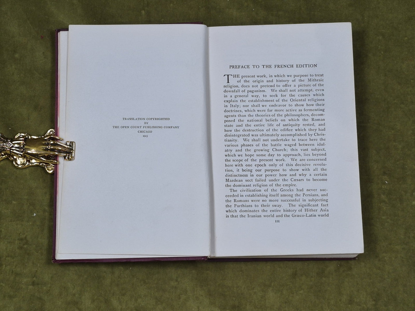 The Mysteries of Mithra - Franz Cumont , Open Court 1903 1st English Edition5