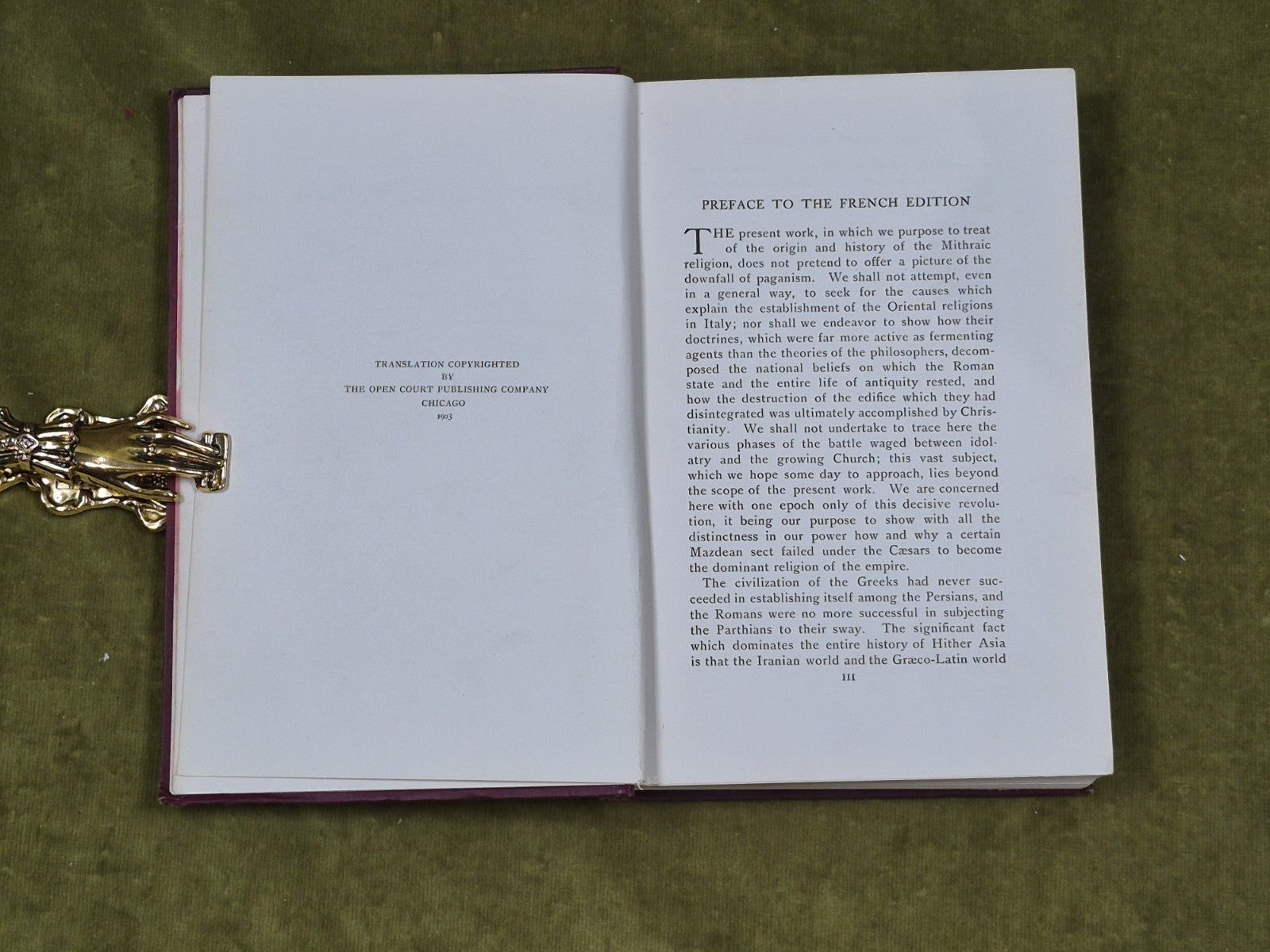 The Mysteries of Mithra - Franz Cumont , Open Court 1903 1st English Edition5