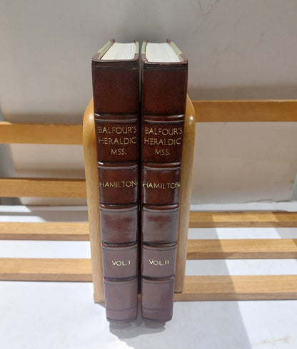 H. L. Hamilton Beautifully Bound Dissertation: Balfour's Heraldic (Vol I & II)0