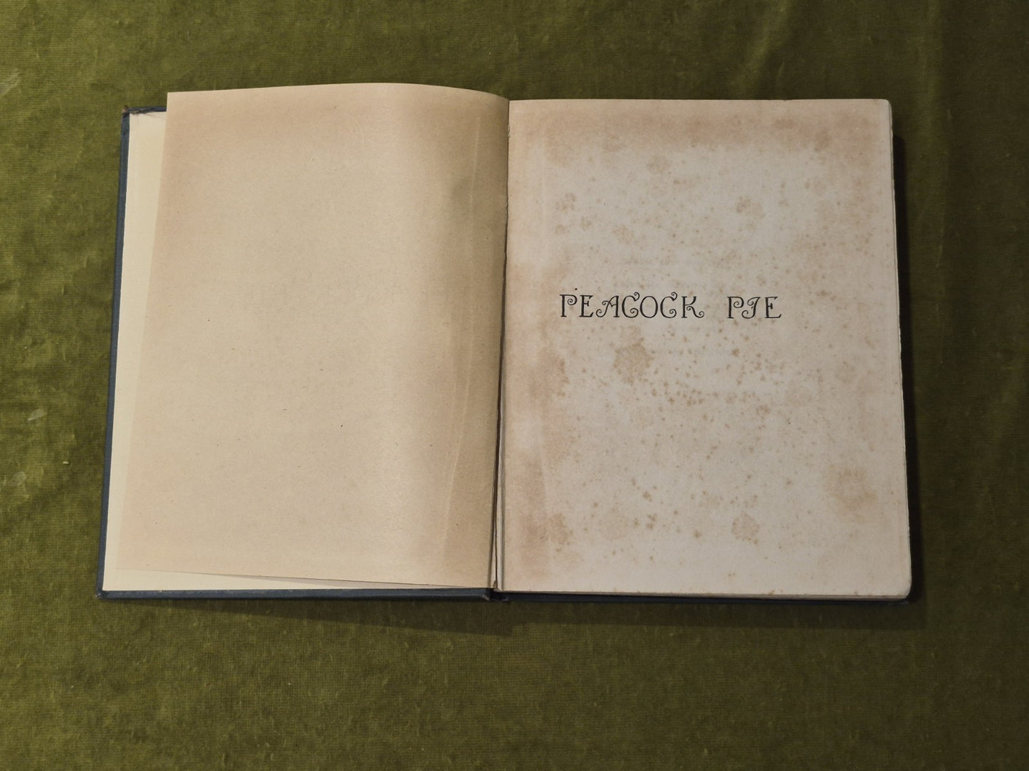 Peacock Pie - Walter De La Mare , illus W Heath Robinson 1919 1st HB5