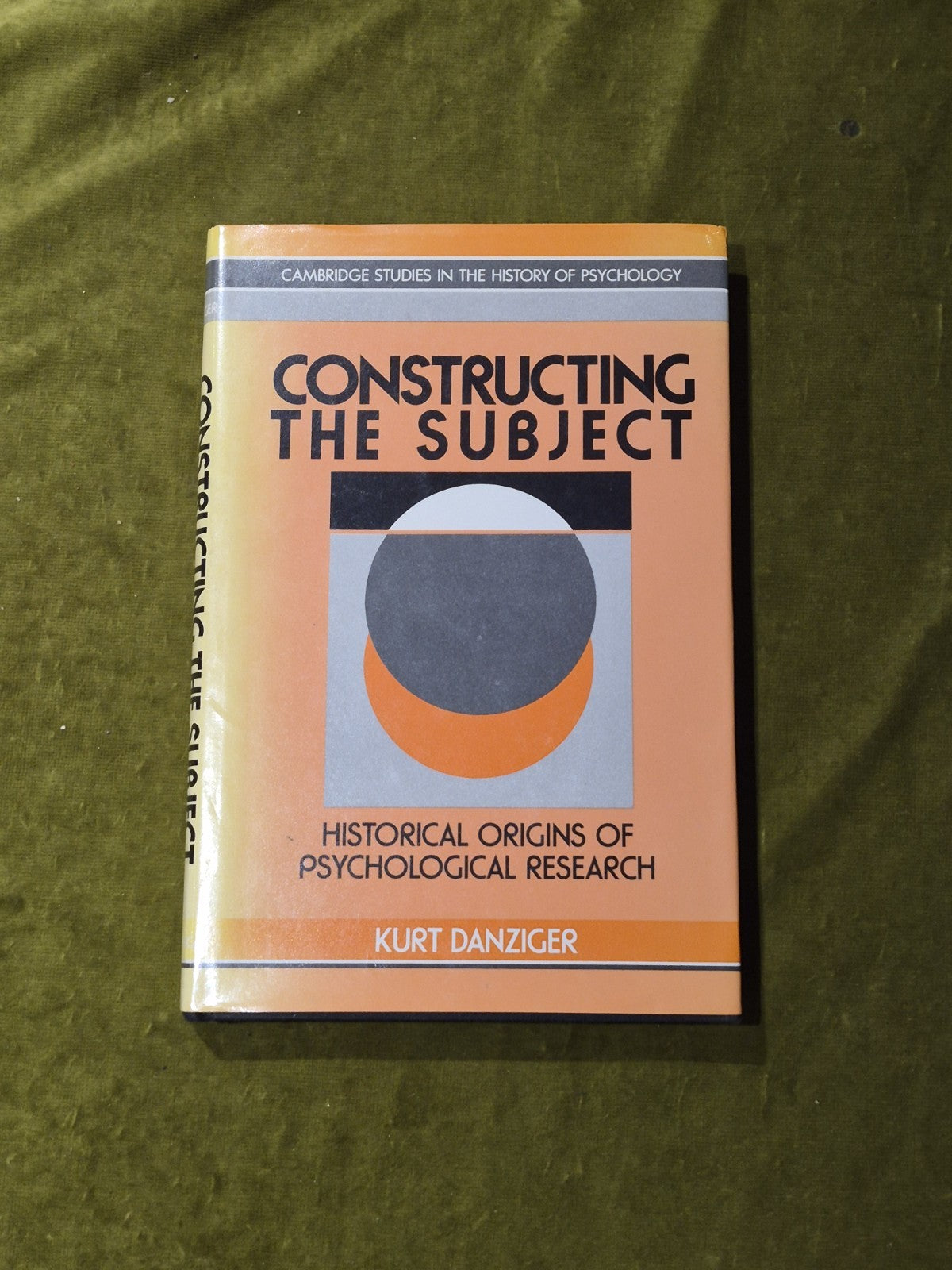 Constructing the Subject - Kurt Danziger - Cambridge Hardback with Dust Jacket0