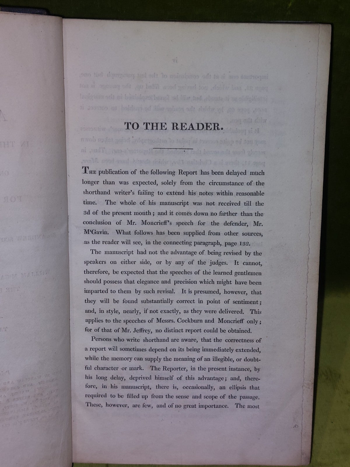 1821 SCOTLAND Report of a Trail in the Jury Court, Edinburgh Alleged Libel6