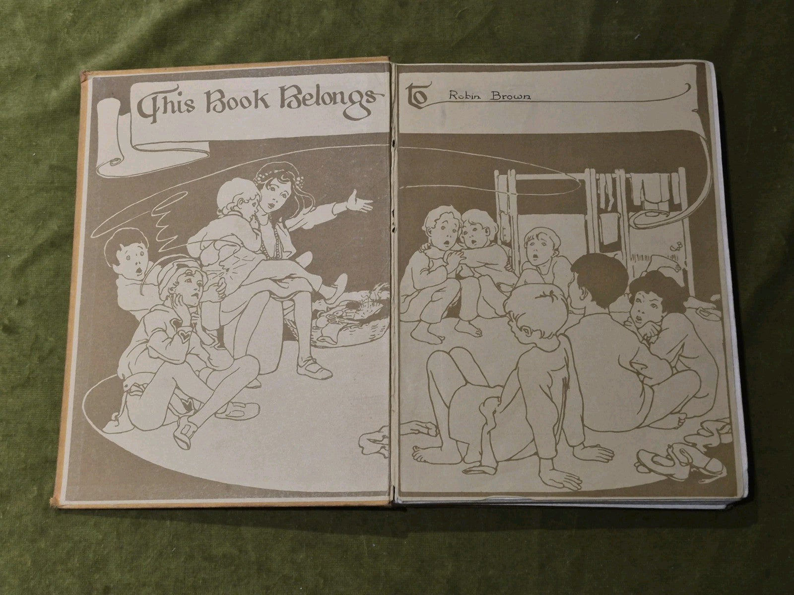 The Peter Pan Picture Book -1925 Vintage HC- Alice B Woodward & Daniel O'Connor3