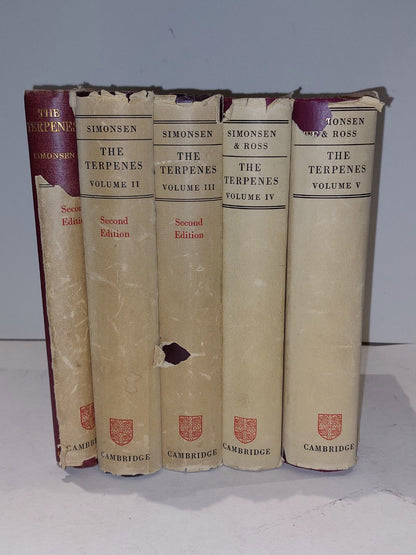 The Terpenes By John Simonsen [Volume 1 - 5] (Cambridge, 1957) 2nd Ed Hb Books0
