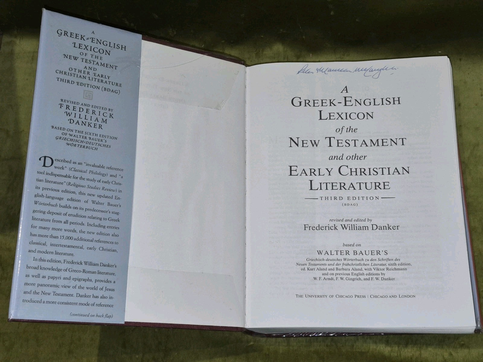 Greek-English Lexicon of New Testament & Other.. Frederick Danker 3rd Ed. (2000)3