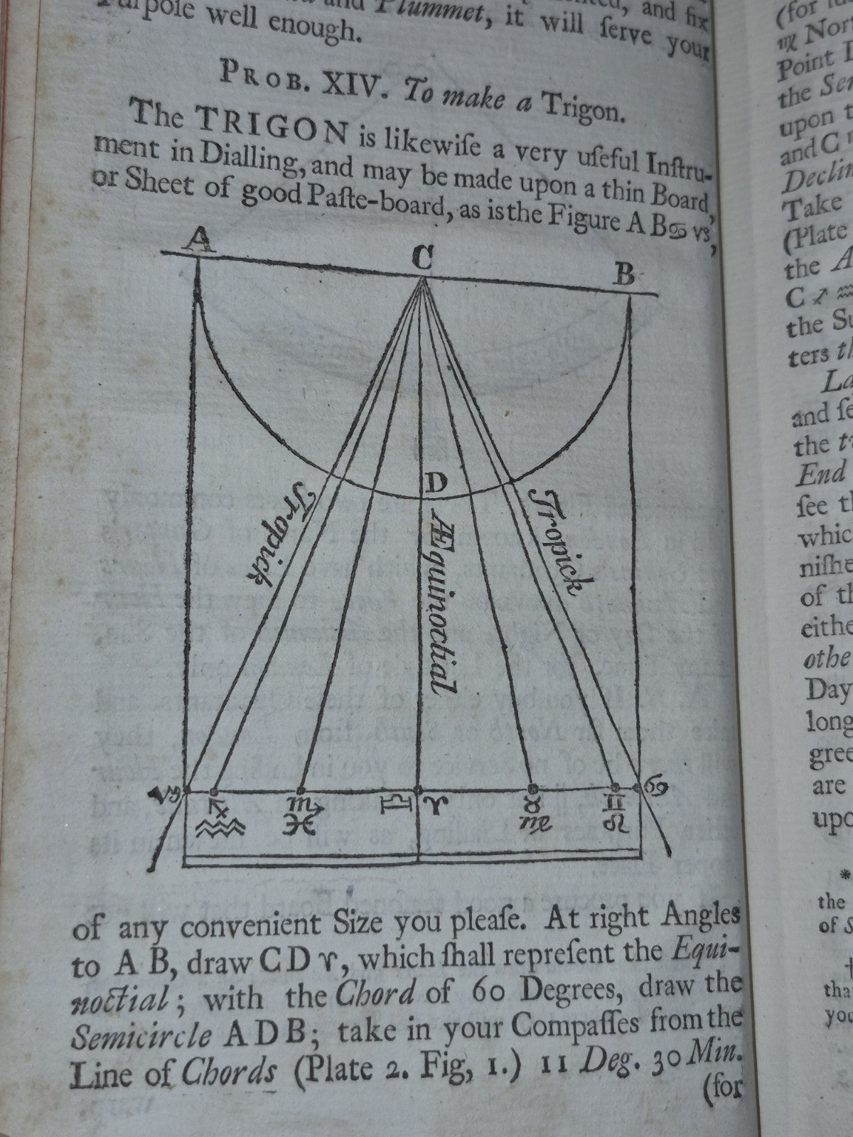 Scarce MECHANICK DIALLING NEW ART OF SHADOWS 12 fold out plates  Leadbetter 175619