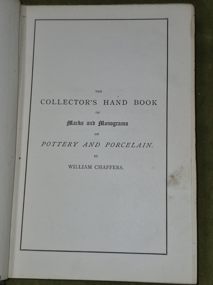 The Collector's Hand Book of Marks and Monograms 1889 William Chaffers5