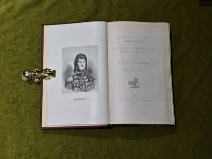 HISTORICAL AND SECRET MEMOIRS OF THE EMPRESS JOSEPHINE in 2 vols - 1895 HB4