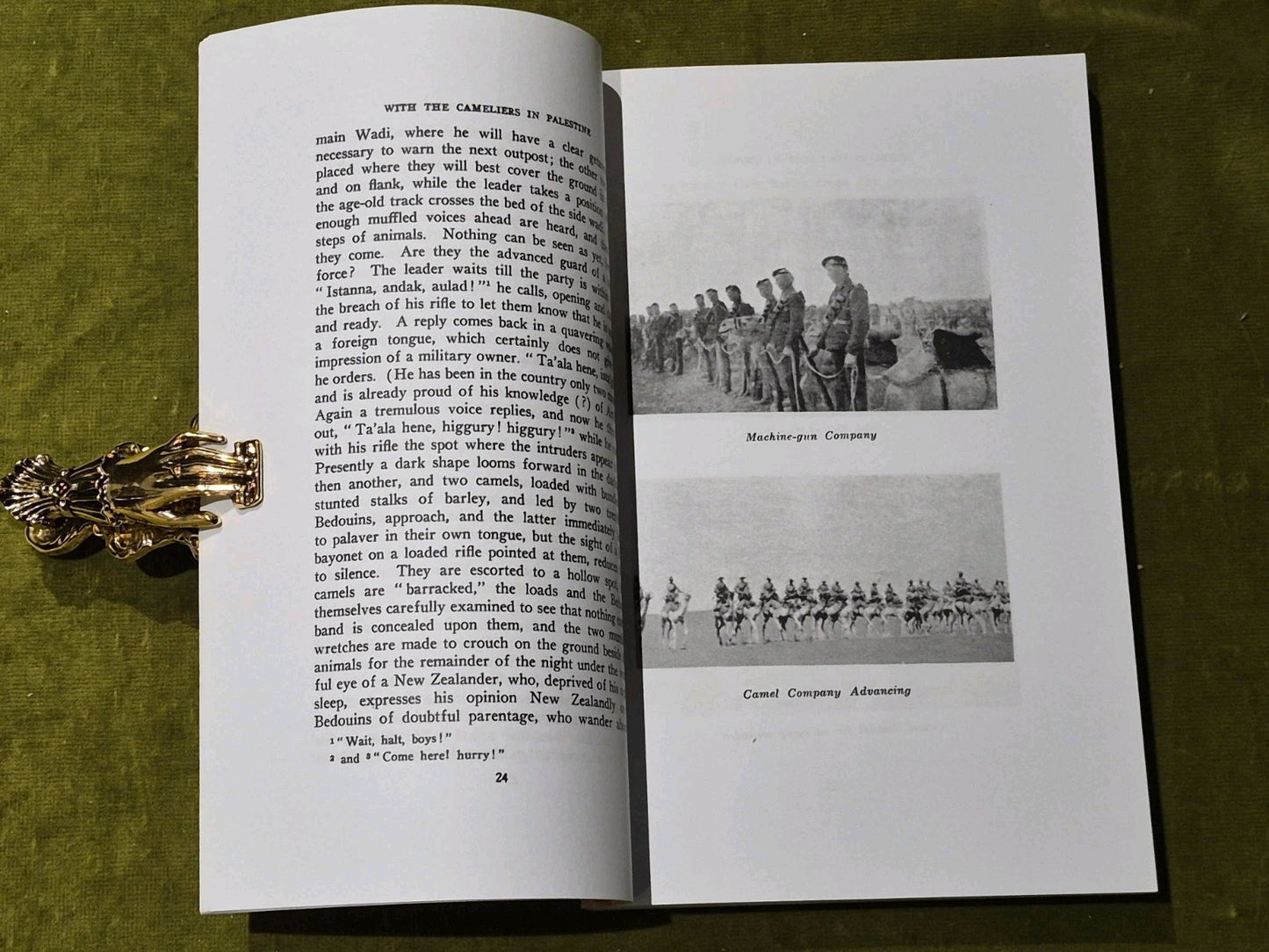 J. Robertson - With the Cameliers in Palestine - New paperback or soft - X555z5
