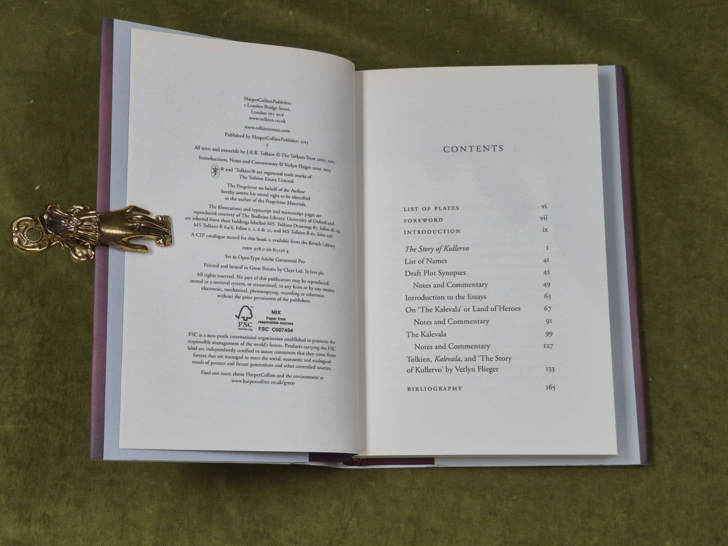 The Story of Kullervo - J R R Tolkein , Harpercollins 2015 HB DJ4