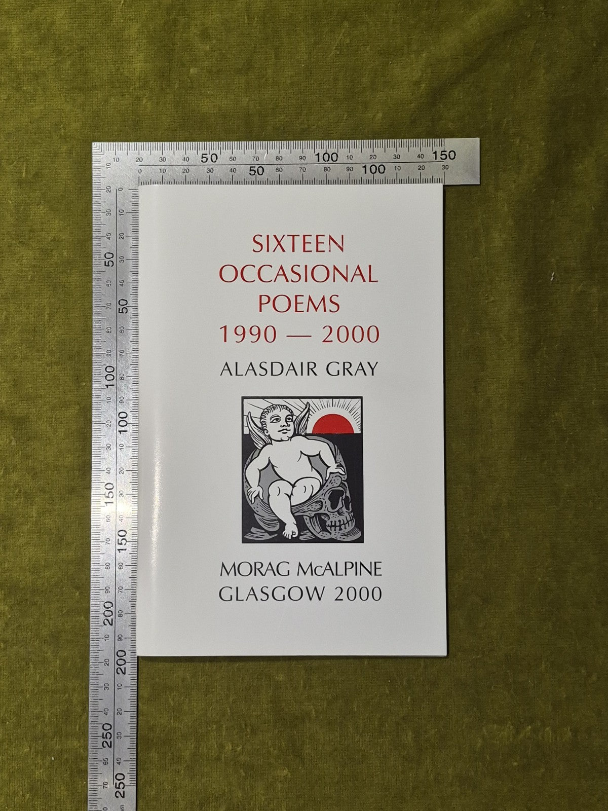 Sixteen Occasional Poems 1990-2000 Signed by Alasdair Gray , Morag McAlpine2