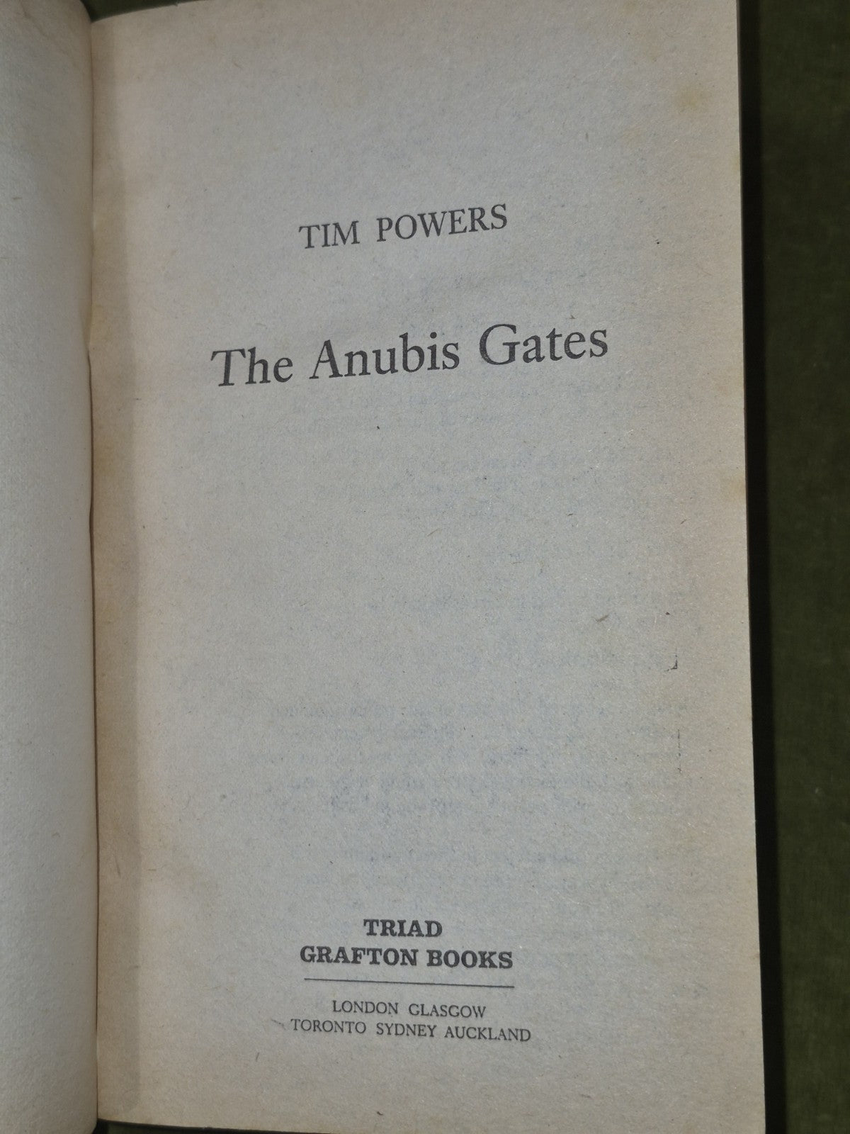 The Anubis Gates Tim Powers 1986 Triad Grafton4