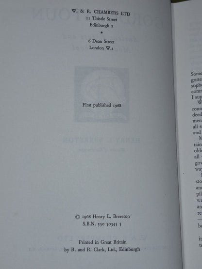 Gordonstoun Ancient Estate and Modern School Henry Brereton W & R Chambers 19686