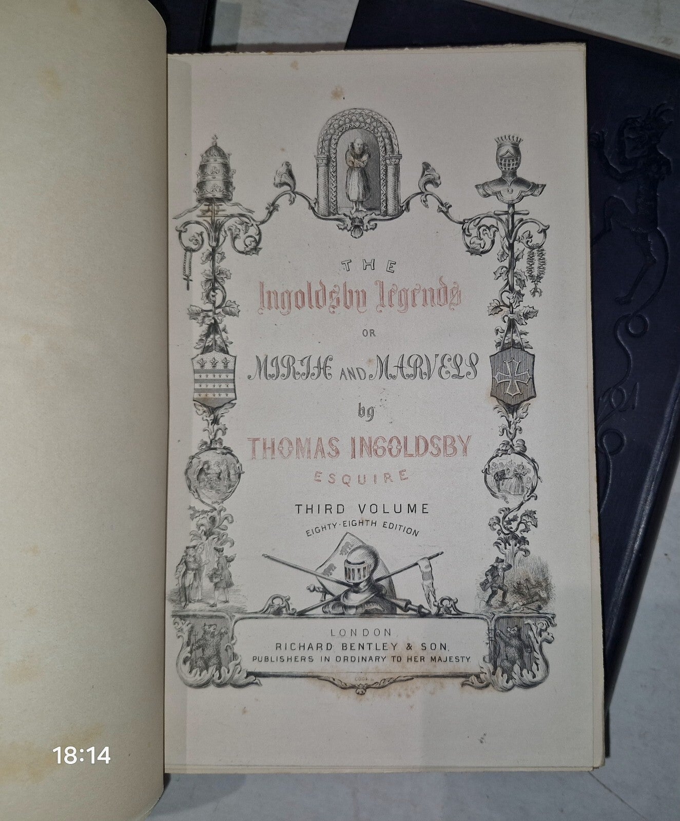 The Ingoldsby Legends (or Mirth and Marvels) 88th Edition  1894 3 Volume Set12