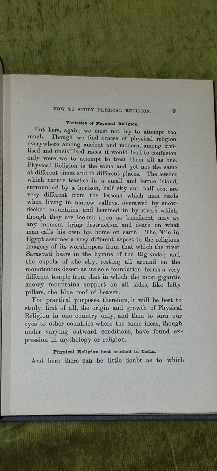 Physical Religion: The Gifford Lectures 1890 by Max Muller (1891 1st Edition)7