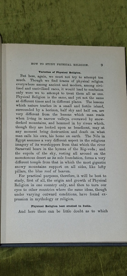 Physical Religion: The Gifford Lectures 1890 by Max Muller (1891 1st Edition)7