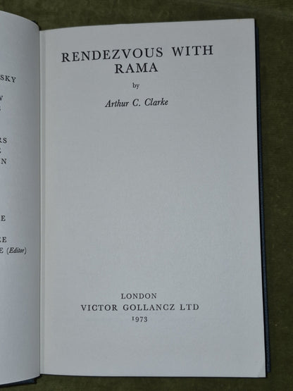 Rendezvous with Rama First Edition Arthur C Clarke 1973 Victor Gollancz7