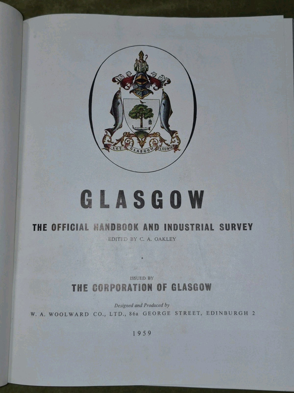 Glasgow the Official Handbook and Industrial Survey 1959 First Edition Oakley3