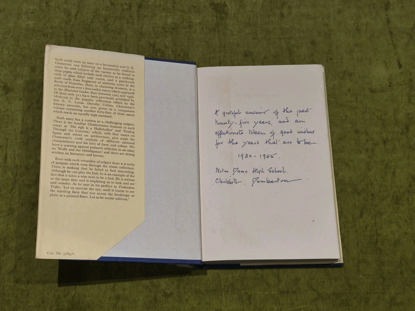 THE GLASS WALKING-STICK - G.K.Chesterton - 1955 1st ed. HB3