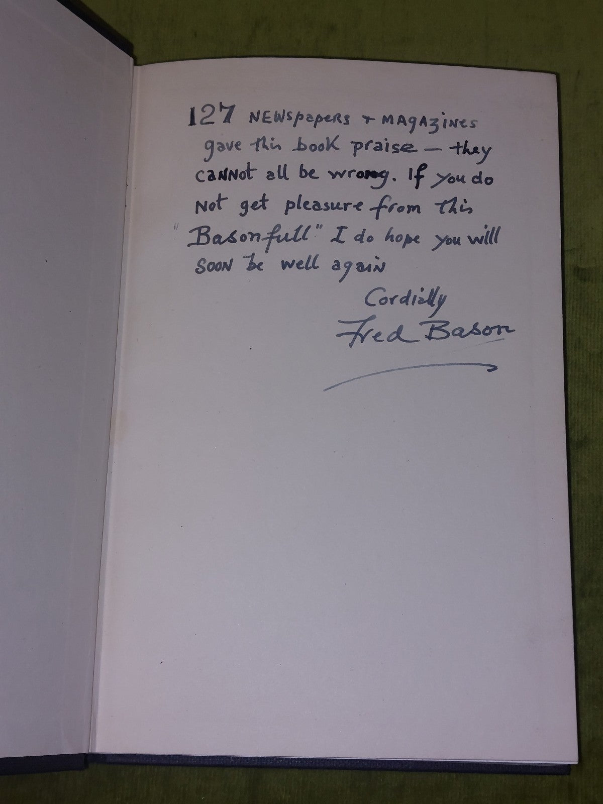 The Last Bassoon (signed), Fred Bason, Max Parrish, 19605