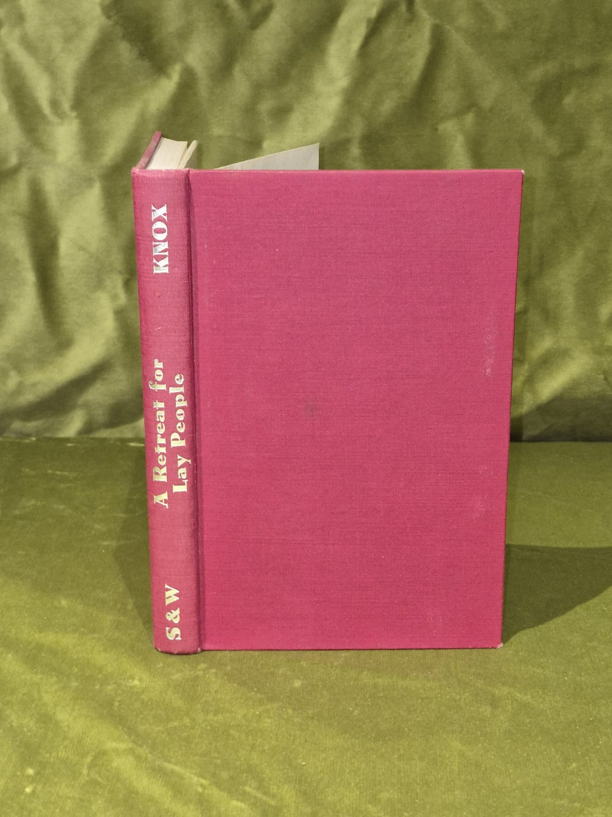 A Retreat For Lay People - Ronald Knox - Sheed and Ward - 1956 Hb0
